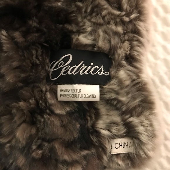 NWOT Cedric’s Genuine Rex Fur Scarf w/ pockets VINTAGE - Picture 4 of 8